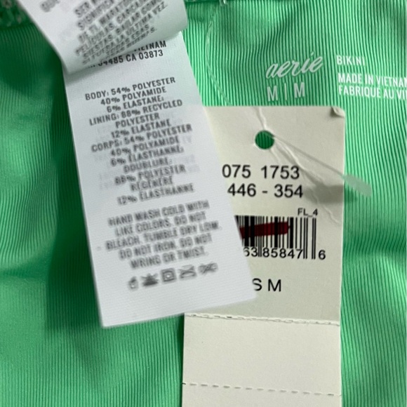 Aerie • NWT Green Floral Bikini Bottom with Belt - Picture 6 of 8